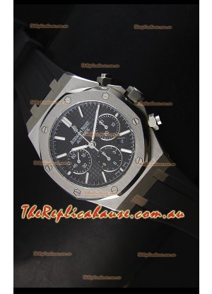 Audemars Piguet Royal Oak Chronograph Watch in Stainless Steel Case Black Dial