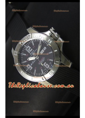 Ball Hydrocarbon Spacemaster Automatic Day Date Rubber Strap in Black Dial - Original Citizen Movement 