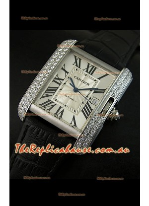 Cartier Tank Swiss Replica Watch 1:1 Mirror Replica Watch - Steel Casing