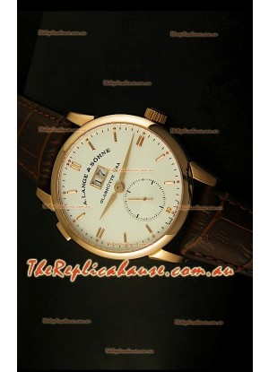 A.Lange & Sohne Reguliert Manual Handwind Watch in Pink Gold Case