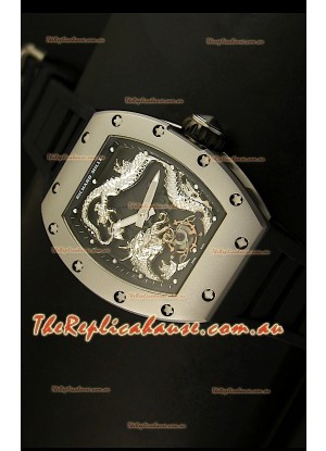 Richard Mille RM057 Tourbillon Jackie Chan Swiss Replica Watch in Titanium Case