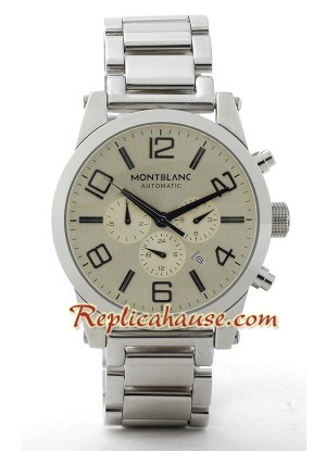Mont Blanc Timewalker - Cream Crystals MBLNC34