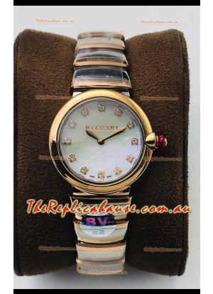 Bvlgari LVCEA Edition Watch in Two Tone Rose Gold Steel - 1:1 Mirror Replica