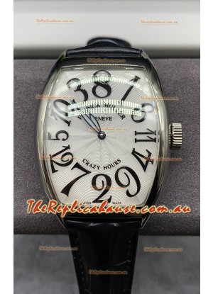 Franck Muller Crazy Hours Automatic Swiss Super Clone Replica Watch in White dial