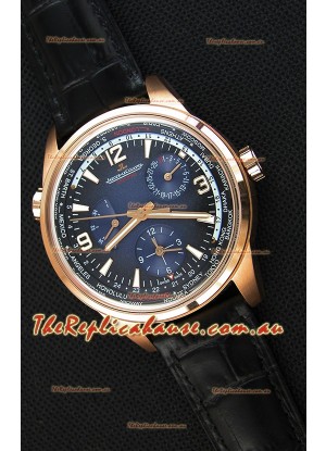 Jaeger-LeCoultre Polaris Geographic Pink Gold Swiss Replica Watch - 904847J