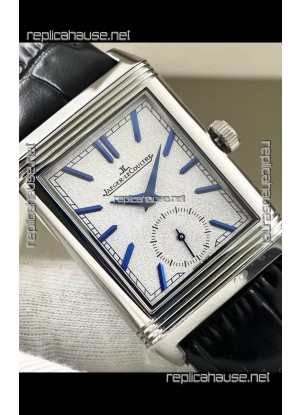 Jaeger-LeCoultre Reverso DuoFace Steel Casing Watch Nay Blue Dial in Swiss Automatic Movement