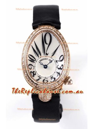 Breguet Reine De Naples Ladies Rose Gold Swiss 1:1 Edition Replica Watch 