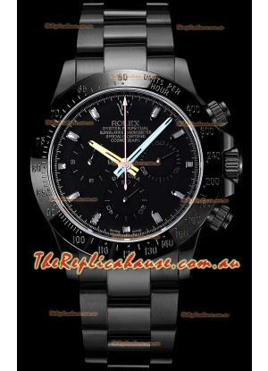 Rolex Daytona Blaken 1:1 Swiss Mirror Replica Black Dial Cal.4130 Movement (WITH BOX) 