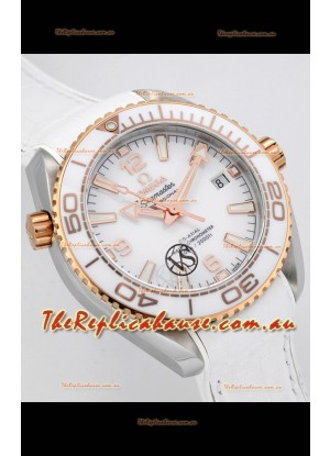 Omega Seamaster Planet Ocean Swiss Watch 39MM - 1:1 Mirror Replica Leather Strap