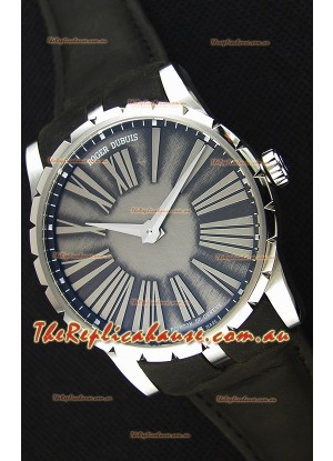 Roger Dubuis Excalibur Steel Case Grey Dial Swiss Replica Watch