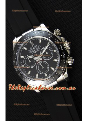 Rolex Cosmograph Daytona Black Dial Original Cal.4130 Movement - Ultimate 904L Steel Watch
