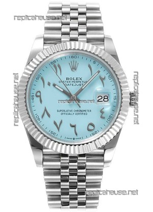 Rolex Datejust M126300 41MM ETA3235 Tiffany Blue Arabic Dial - 904L Steel Casing 