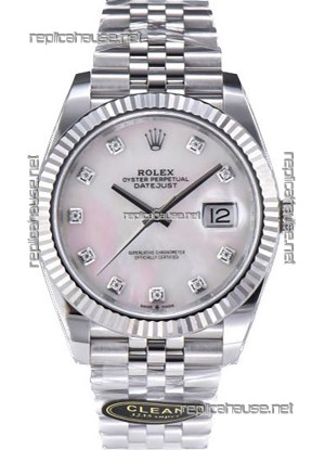 Rolex Datejust 126334 41MM ETA3235 72 Hours Power Pearl Dial Jubilee 1:1 Mirror Replica