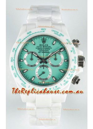 Rolex Daytona AET Remould Light Green Dial Full Ceramic Strap Watch in Cal.4130 Movement
