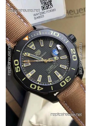 Tag Heuer Aquaracer Calibre 5 DLC Coating with Ceramic Bezel Swiss Replica 41MM