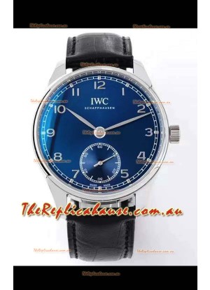 IWC Portofino Automatic 1:1 Mirror Quality Blue Dial Steel Casing Swiss Replica Watch