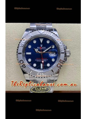 Rolex Yachtmaster 40mm Blue Dial - 1:1 Swiss Replica Watch in 904L Steel Casing