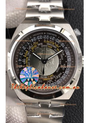 Vacheron Constantin Overseas World Time Edition Grey Dial Swiss Replica Watch 