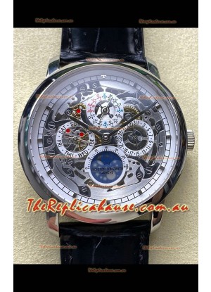 Vacheron Constantin Patrimony Traditionelle Skeleton Perpetual Calendar Swiss Replica Watch  