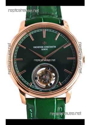 Vacheron Constantin Traditionelle Swiss Tourbillon Rose Gold 1:1 Mirror Replica Watch 