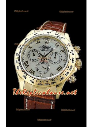 Rolex Daytona Cosmograph Swiss Replica Watch in Pearl Dial