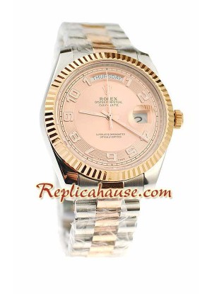 Rolex Day Date Two Tone Swiss Wristwatch ROLX542