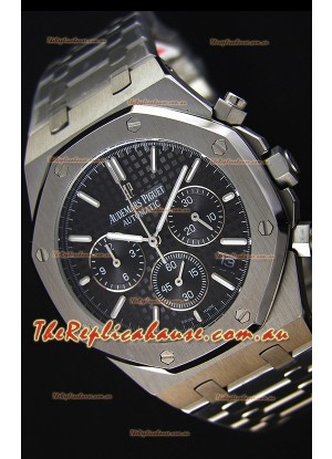Audemars Piguet Royal Oak Chronograph Black Dial Swiss Quartz Replica Watch  - 41MM
