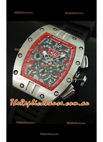 Richard Mille RM011 Filipe Massa Titanium Swiss Replica Watch
