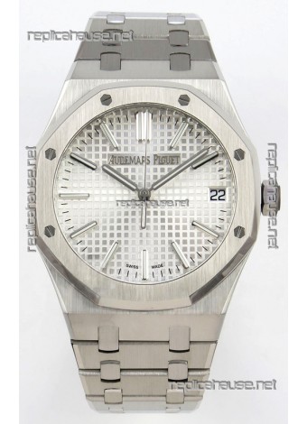 Royal Oak 15510 Steel Dial FREE SPRUNG MVMNT Super Clone Watch 