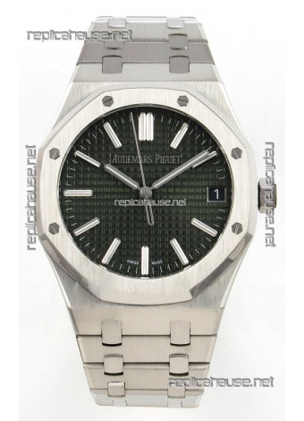 Royal Oak 15510 Green Dial FREE SPRUNG MVMNT Super Clone Watch 
