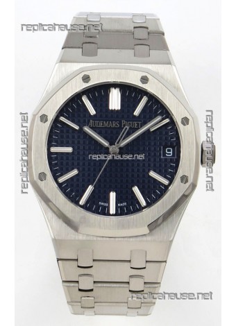 Royal Oak 15510 Blue Dial FREE SPRUNG MVMNT Super Clone Watch 