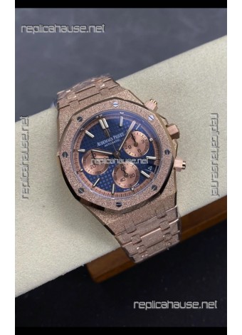 Royal Oak Chrono 26240 Frosted Rose Gold Super Clone Watch
