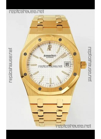 Royal Oak Jumbo 15202BA Yellow Gold Casing 39MM Super Clone Watch 