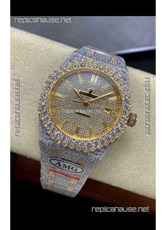 Royal Oak 15400 Iced Out Super Clone Edition 3 Super Clone Watch 