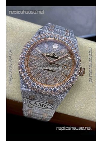 Royal Oak 15400 Iced Out Super Clone Edition 4 Super Clone Watch 