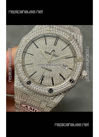 Royal Oak 15400 Iced Out Super Clone Edition 6 Super Clone Watch 