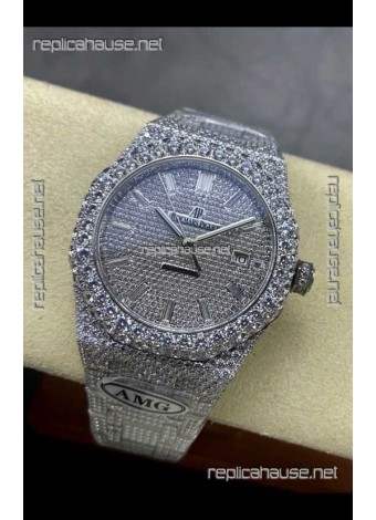 Royal Oak 15400 Iced Out Super Clone Edition 8 Super Clone Watch 