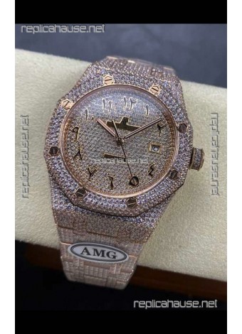 Royal Oak 15400 Iced Out Super Clone Edition 10 Super Clone Watch 