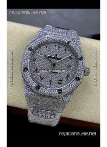 Royal Oak 15400 Iced Out Super Clone Edition 11 Super Clone Watch 