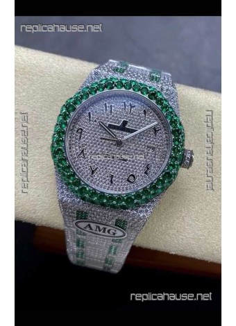Royal Oak 15400 Iced Out Super Clone Edition 12 Super Clone Watch 