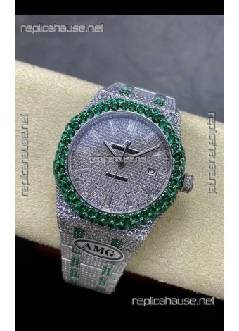 Royal Oak 15400 Iced Out Super Clone Edition 15 Super Clone Watch 