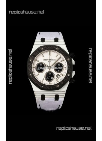 Royal Oak  Black & White Voidline DiW 26240 Carbon NTPT Casing Super Clone Watch 
