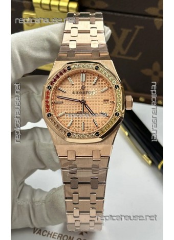 Royal Oak 37MM Champange Dial Watch in 3120 Movement Super Clone Watch 