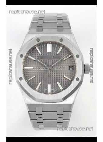 Royal Oak 15510 41mm Grey Dial 904L Steel Strap Super Clone Watch 