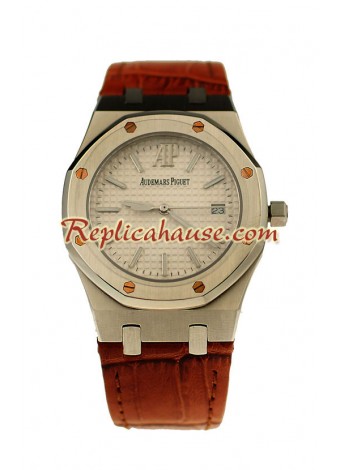 Audemars Piguet Royal Oak Brown Strap Swiss Wristwatch ADPGT105