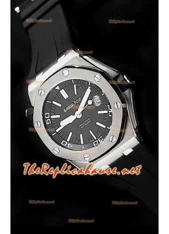 Audemars Piguet Royal Oak Scuba Swiss Watch Black Dial