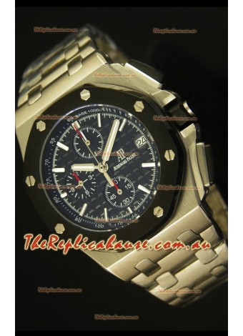 Audemars Piguet Royal Oak Offshore Watch in Black Dial - Steel Case