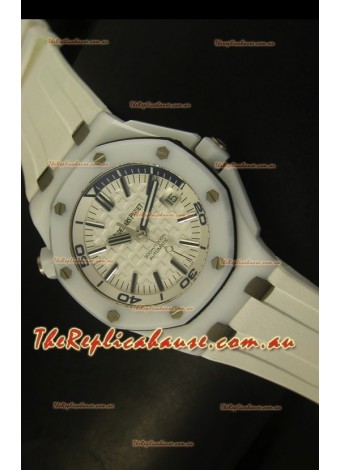 Audemars Piguet Royal Oak Diver White Ceramic - 1:1 Mirror Replica Timepiece