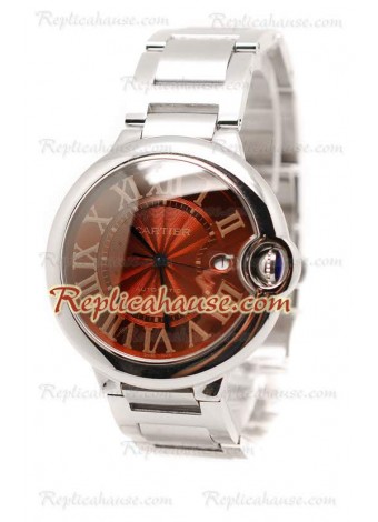 Ballon De Cartier Chronograph Swiss Wristwatch CTR21