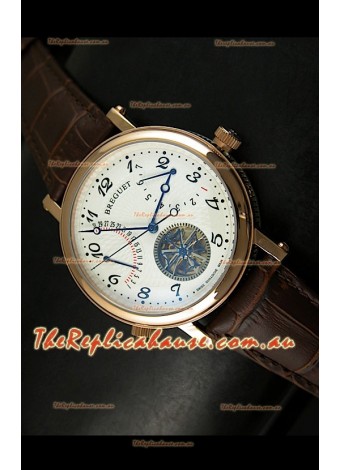 Breguet Retrograde Day/Date Japanese Automatic Watch with Tourbillon